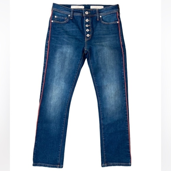 Pilcro Jeans Relaxed Straight Denim Jeans Blue 27 - Picture 9 of 13